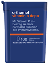ORTHOMOL Vitamin C Depo tabletės, 100 vnt.
