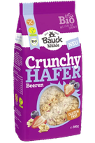 BAUCK HOF su uogomis, ekologiški, traškūs avižų dribsniai, 300 g