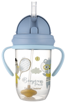CANPOL BABIES Bonjour Paris, 6m+ mėlynas mokymosi puodelis, 270 ml