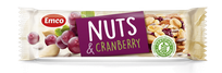 EMCO Nuts & Cranberry batonėlis, 35 g