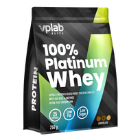 VPLAB 100% Platinum baltymų išrūgų mišinys, šokolado skonio,  milteliai, 750 g