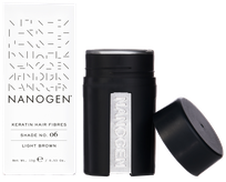 NANOGEN Keratin Light Brown plaukų pluoštai, 15 g