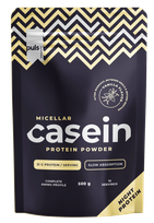 PULS NUTRITION Casein vanilės skonio milteliai, 500 g