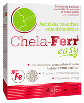 OLIMP LABS  Chela-Ferr Easy aviečių skonio milteliai, 30 vnt.
