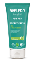 WELEDA For Men EnergyFresh 3in1 dušo gelis, 200 ml