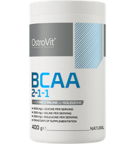OSTROVIT BCAA 2-1-1 Natural milteliai, 400 g