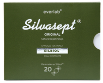 SILVASEPT Silvasept original Silbiol vaistažolių lašai, 20 vnt.