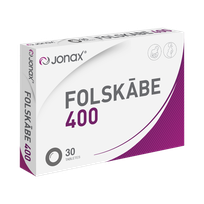 JONAX folio rūgštis 400 tabletės, 30 vnt.