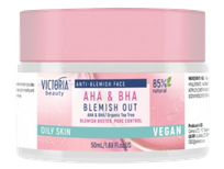 VICTORIA BEAUTY AHA + BHA odos būklę gerinantis veido kremas, 50 ml