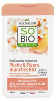 SO BIO ETIC Peach & White Flowers dušo gelis, 450 ml