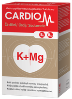 CARDIOM K+Mg, širdies ir raumenų funkcijai palaikyti tabletės, 50 vnt.