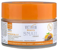 VICTORIA BEAUTY sraigių ekstrakto + vitaminų B5, C, E  veido kremas, 50 ml
