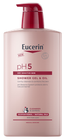 EUCERIN pH5 dušo gelis ir aliejus, 1000 ml
