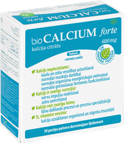 BIOFARMACIJA Biocalcium forte 600 mg milteliai, 30 vnt.