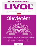 LIVOL  Multi For women tabletės, 60 vnt.