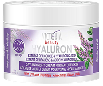 VICTORIA BEAUTY su hialurono rūgštimi, brandžiai odai veido kremas, 50 ml