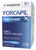 FORCAPIL Fortifiant plaukams ir nagams kapsulės, 60 vnt.
