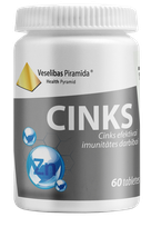 VESELĪBAS PIRAMĪDA Cinkas tabletės, 60 vnt.