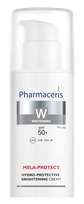 PHARMACERIS W Mela-Protect Spf 50+ Hydro-Protective Brightening veido kremas, 50 ml