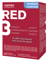 CEMIO Red 3 Stronger kapsulės, 60 vnt.