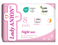 LADY ANION naktiniai  higieniniai paketai, 8 vnt.