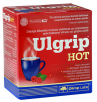 OLIMP LABS Ulgrip Hot milteliai, 10 vnt.