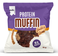 PULS NUTRITION Caramel & Chocolate baltyminis muffin, 75 g