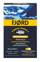 FJORD Omega-3  kramtomosios pastilės, 45 vnt.