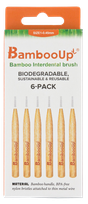 BAMBOO UP tarpdančių šepetėlis, 6 vnt.