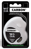 WOOM Carbon + Expanding 30m tarpdančių siūlas dantų siūlas, 1 vnt.