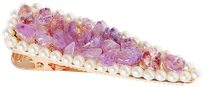 CRYSTALLOVE Amethyst plaukų segtukas, 1 vnt.