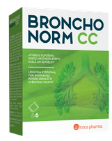 BRONCHONORM CC, kvėpavimo takų funkcijai  paketėliai, 6 vnt.