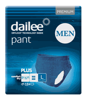 DAILEE Men Premium Plus L Blue sauskelnės-kelnaitės, 15 vnt.