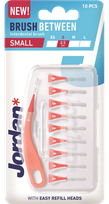 JORDAN Brush Between S (0.5 mm) tarpdančių šepetėlis, 10 vnt.