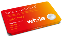 WHOLE Zinc & Vitamin C pastilės, 15 vnt.