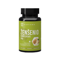 SAPIENS Ginseng Complex PRO kapsulės, 90 vnt.