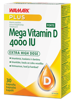 WALMARK    Mega Vitamin D Forte 4000IU kapsulės, 30 vnt.