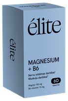 ELITE Magnesium + B6 tabletės, 60 vnt.