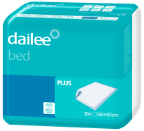 DAILEE Bed Plus 60x60 cm paklotai, 30 vnt.
