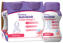 NUTRICIA Protein Omega 3 Cool Berry gėrimas, 4 vnt.