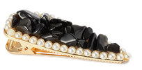 CRYSTALLOVE Black Obsidian plaukų segtukas, 1 vnt.