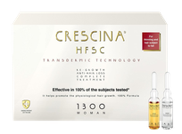 CRESCINA Transdermic 1300 Woman 10+10, stabdo plaukų slinkimą, ampulės,