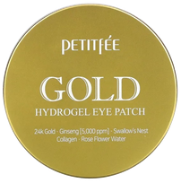 PETITFEE Gold Hydrogel paakių pagalvėlės, 60 vnt.