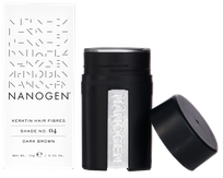 NANOGEN Keratin Dark Brown plaukų pluoštai, 15 g