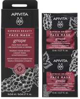 APIVITA Express Beauty Line Smoothing With Grape (2ml) paakių kaukė, 2 vnt.