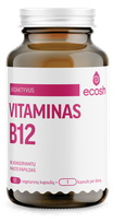 ECOSH bioaktyvus Vitaminas B12, 1200 µg kapsulės, 90 vnt.
