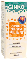 GINKO Ginko Biloba lašai, 40 ml