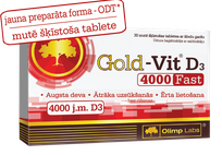 OLIMP LABS Gold Vit D3 4000 tabletės, 30 vnt.