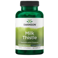 SWANSON Milk Thistle Ekstraktas, detoksikacijai,  kapsulės, 120 vnt.