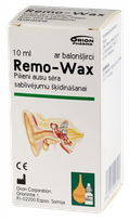 REMO-WAX sieros kamščių tirpdymui ausų lašai, 10 ml